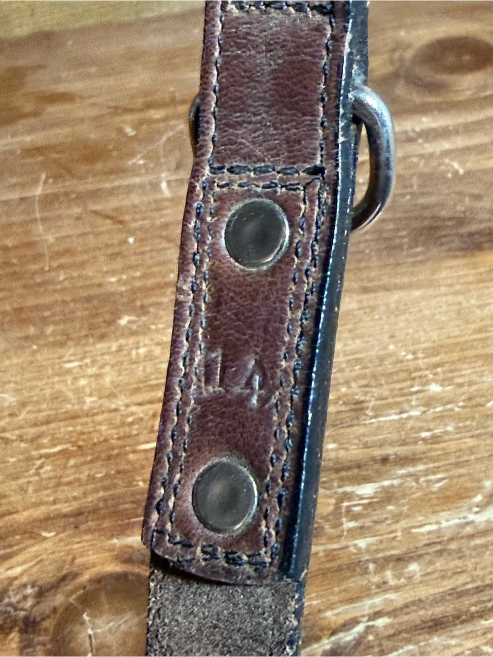 Woof Wear Studded Leather Dog Collar Mouse Design Vtg 97